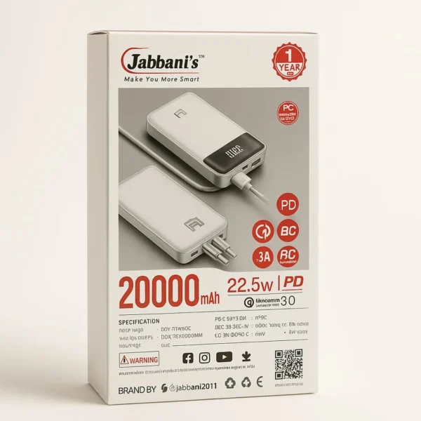 Tabbani's Power Bank 20,000 mAh with 1 Year warrenty