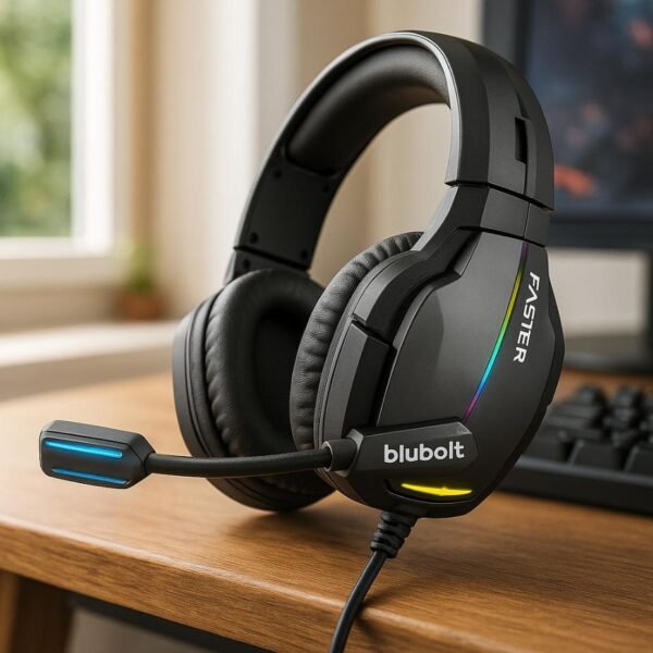 Faster BG-400 Gaming Headset with RGB Lighting-Headphones