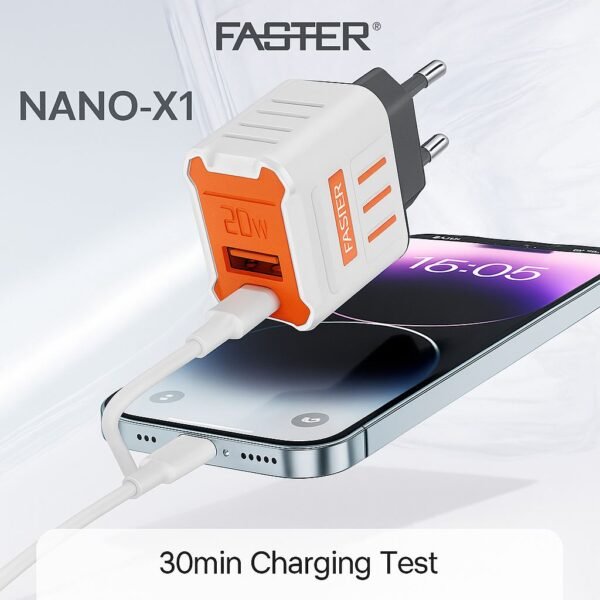 Nano X1 20W PD Fast Charger | Type C + USB Ports