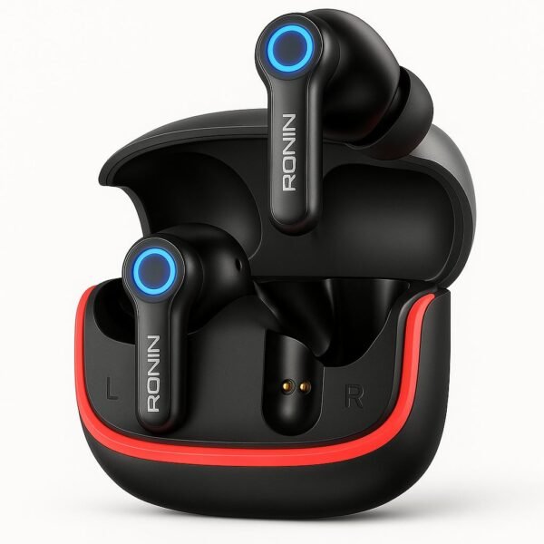 Ronin R-7015 Gaming Earbuds with Quad Mic ENC and IPX5 Water Resistance
