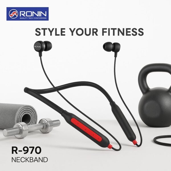 Ronin R-970 Wireless Neckband with Deep Bass
