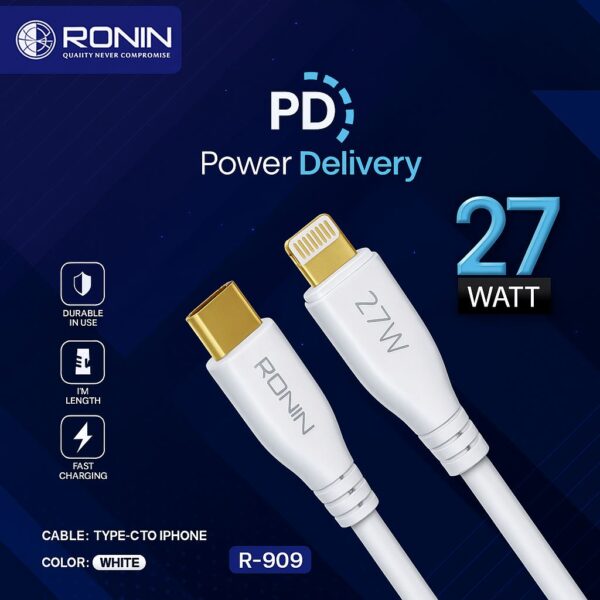 Ronin R-2010 Type-C to Lightning Fast Charging Cable