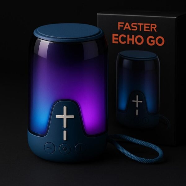 Echo Go 2 Wireless Bluetooth Mini Speaker with LED Light TWS